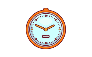 Clock Free Sticker PNG