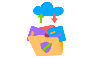 Cloud Data Sticker PNG