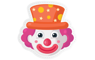 Clown Sticker PNG