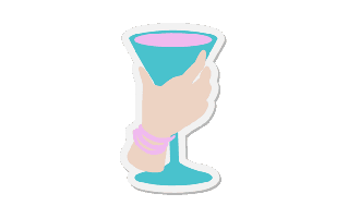 Cocktail Glass Free Sticker PNG