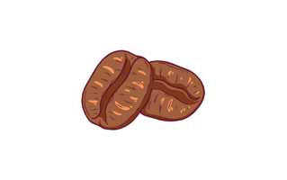 Coffee Bean Free Sticker PNG