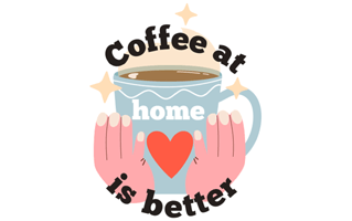 Coffee Mug Sticker PNG