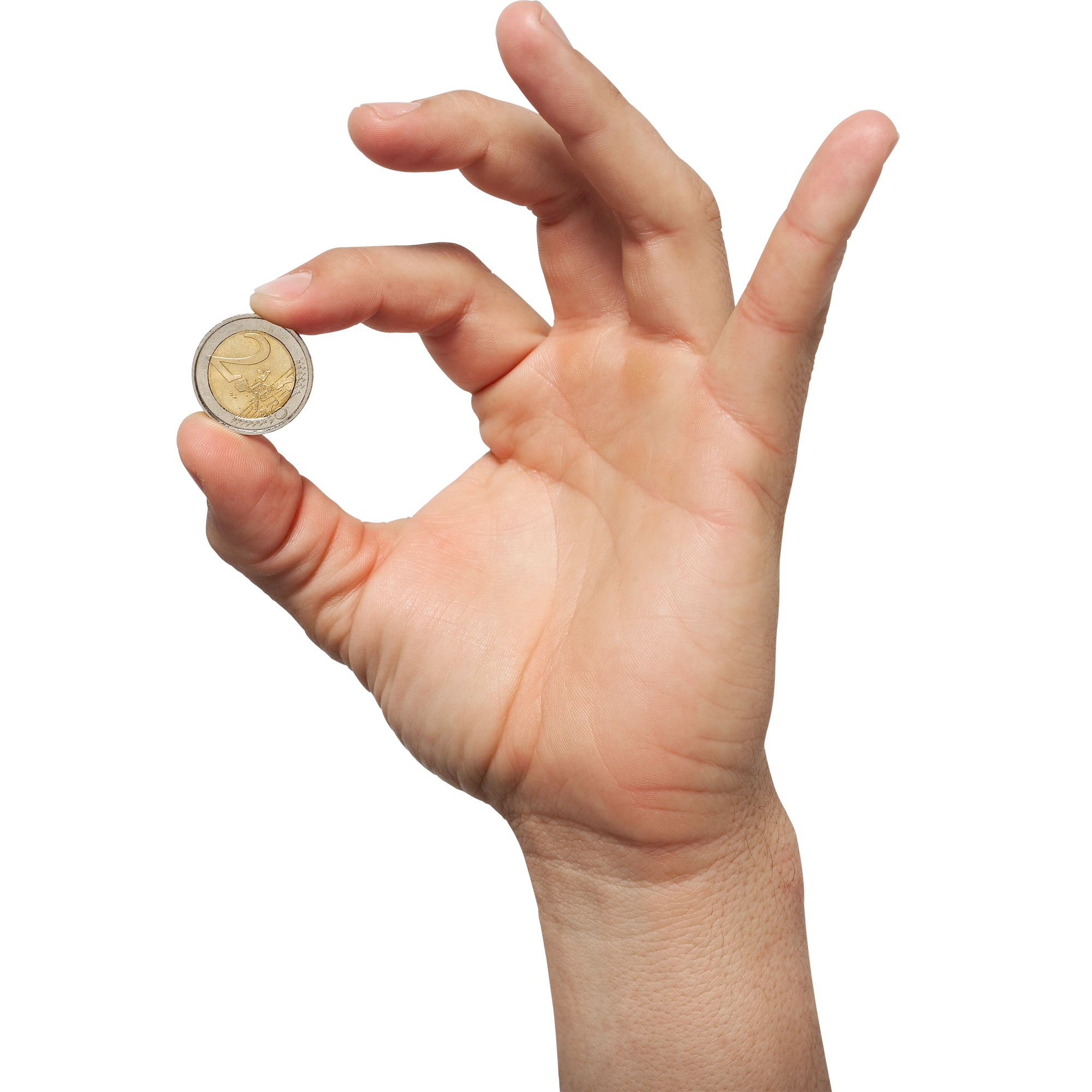 Coin In Hand Transparent Picture