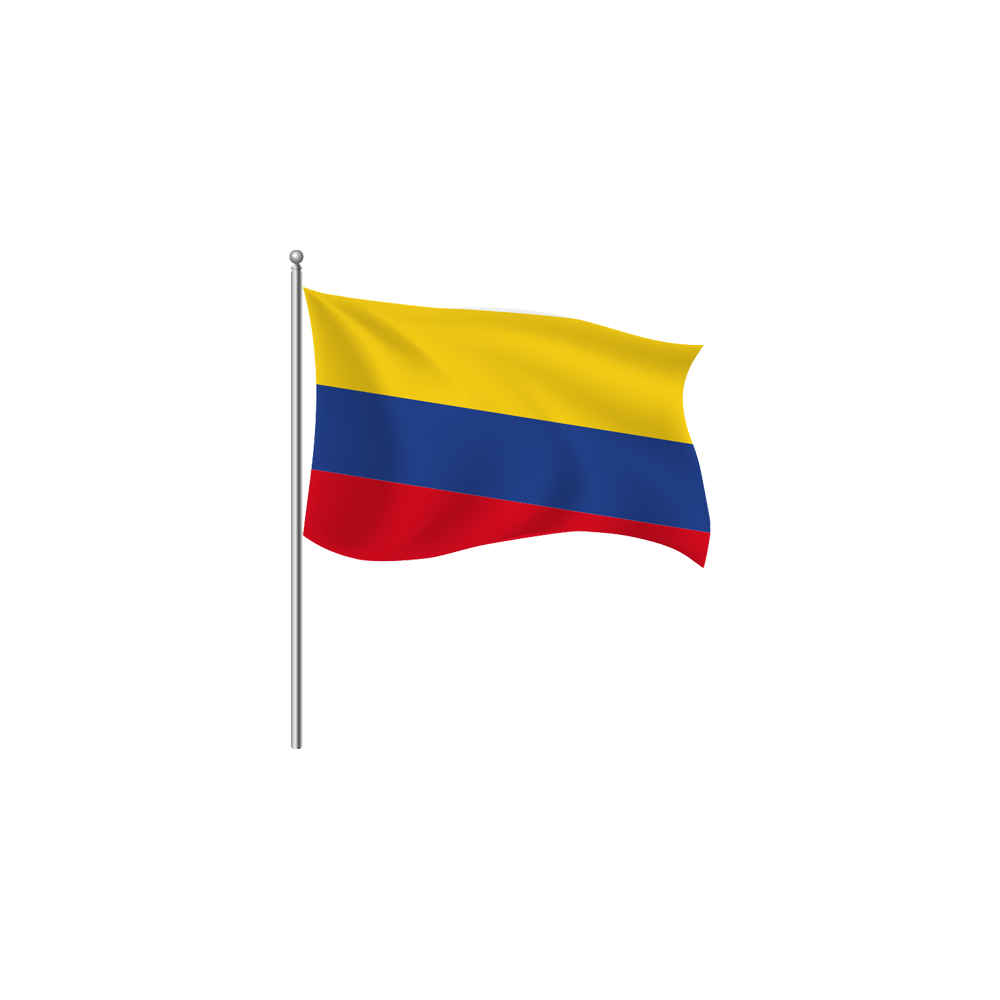 Colombia Flag  Transparent Clipart