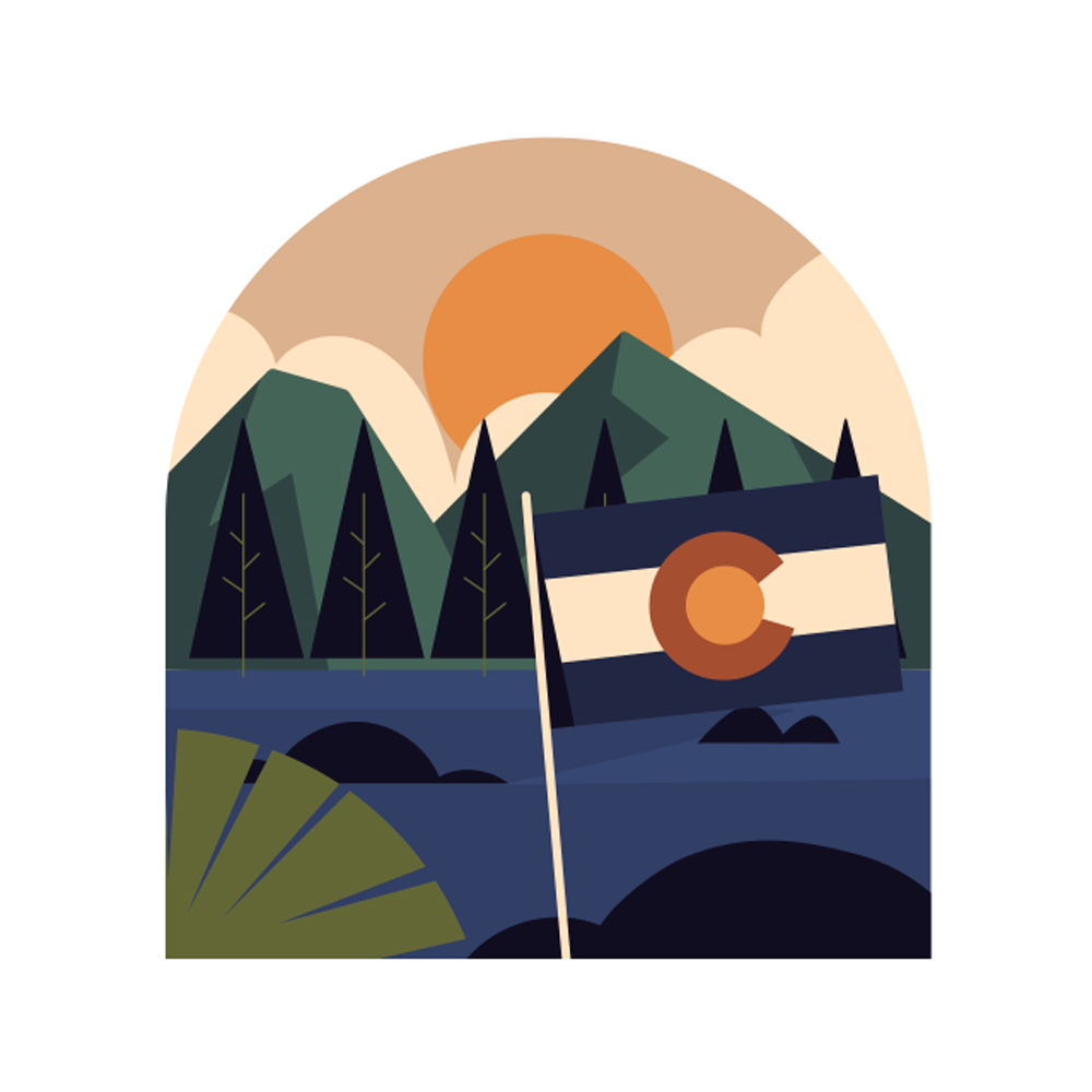 Colorado Sticker Transparent Clipart