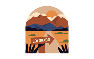 Colorado Sticker PNG