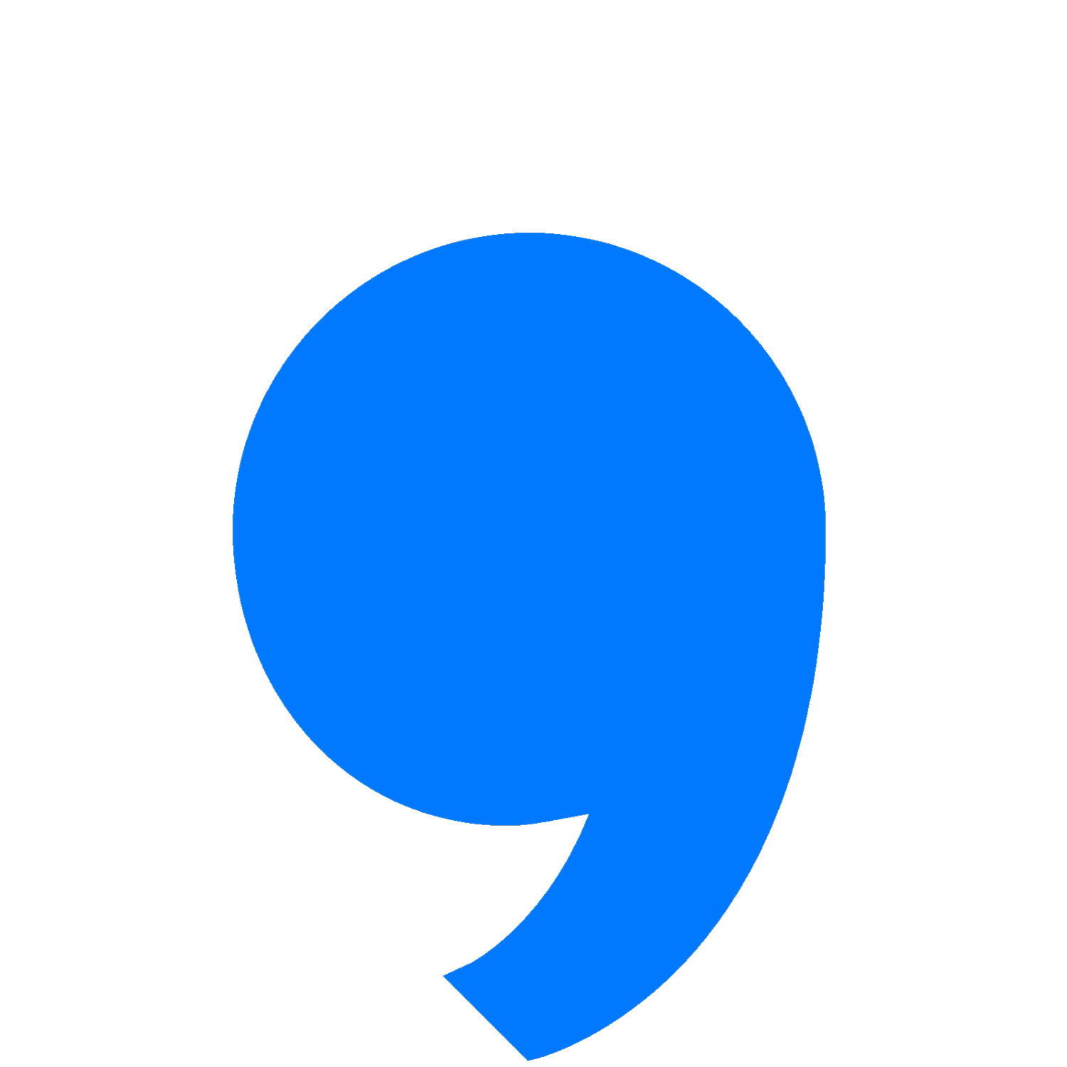 Comma  Transparent Image