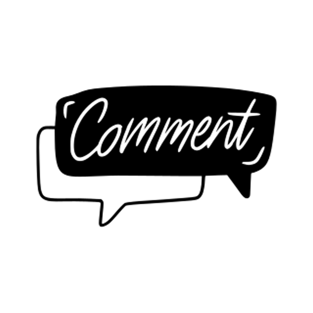 Comment Below Sticker Transparent Image