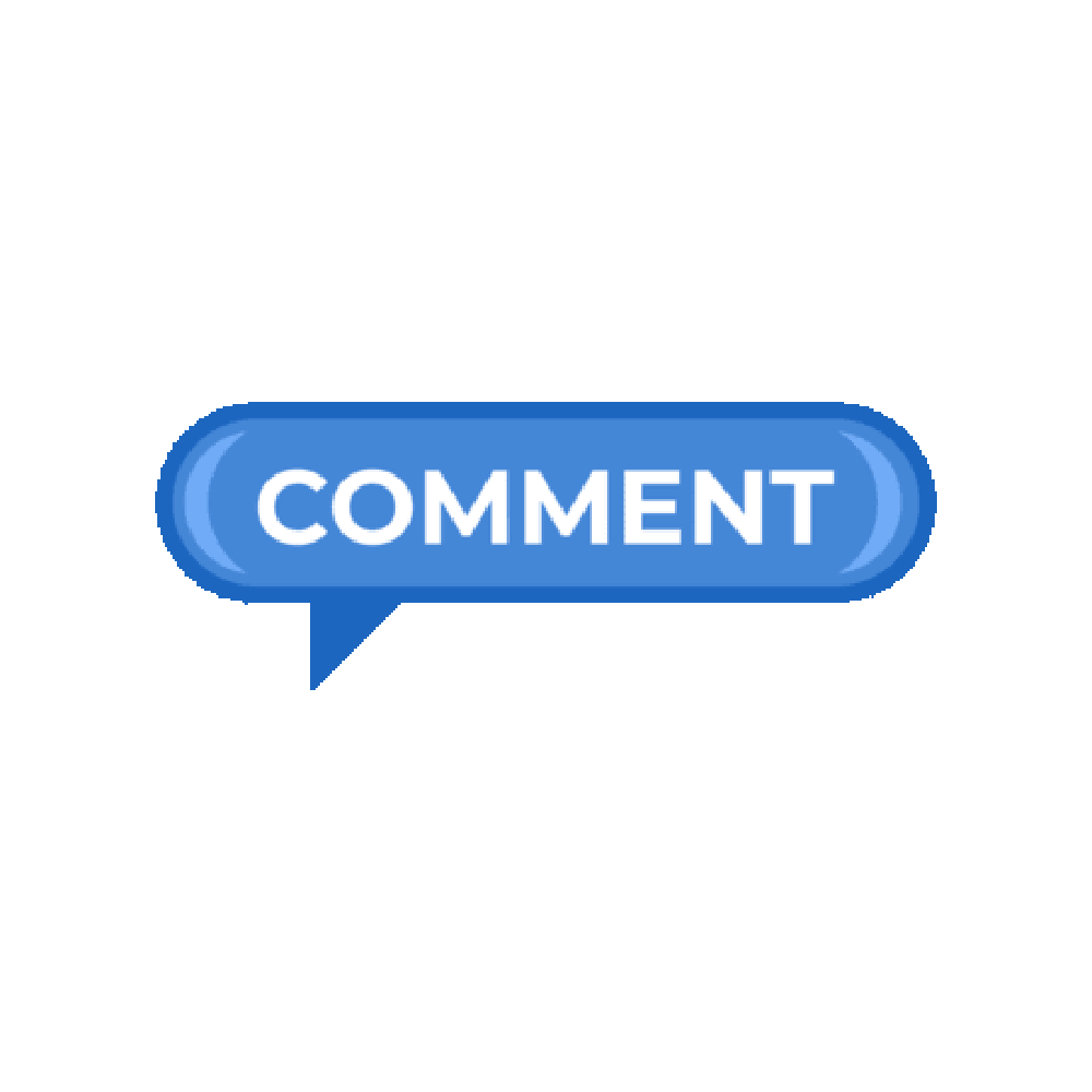 Comment Below Sticker Transparent Picture