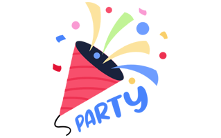 Confetti Sticker PNG