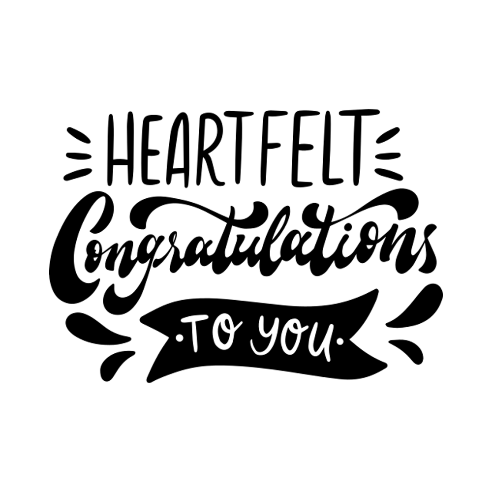 Congrats Free Sticker Transparent Image