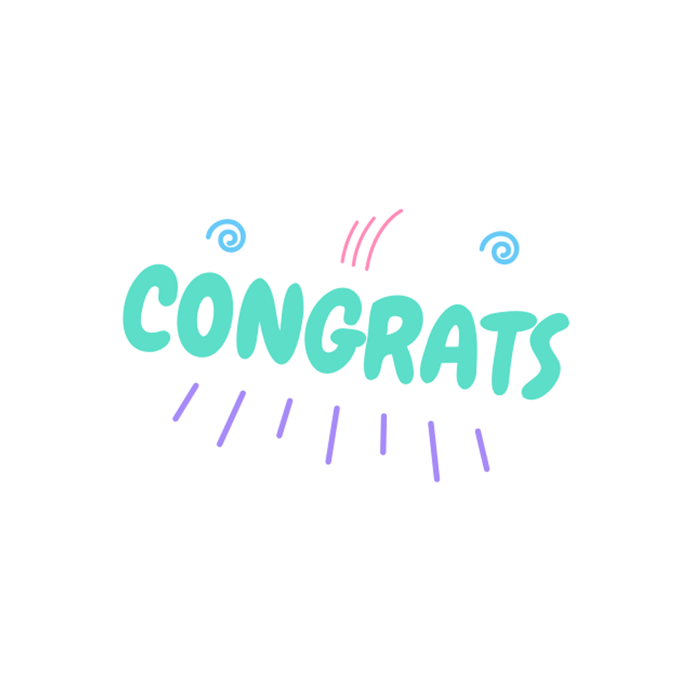 Congrats Free Sticker Transparent Photo