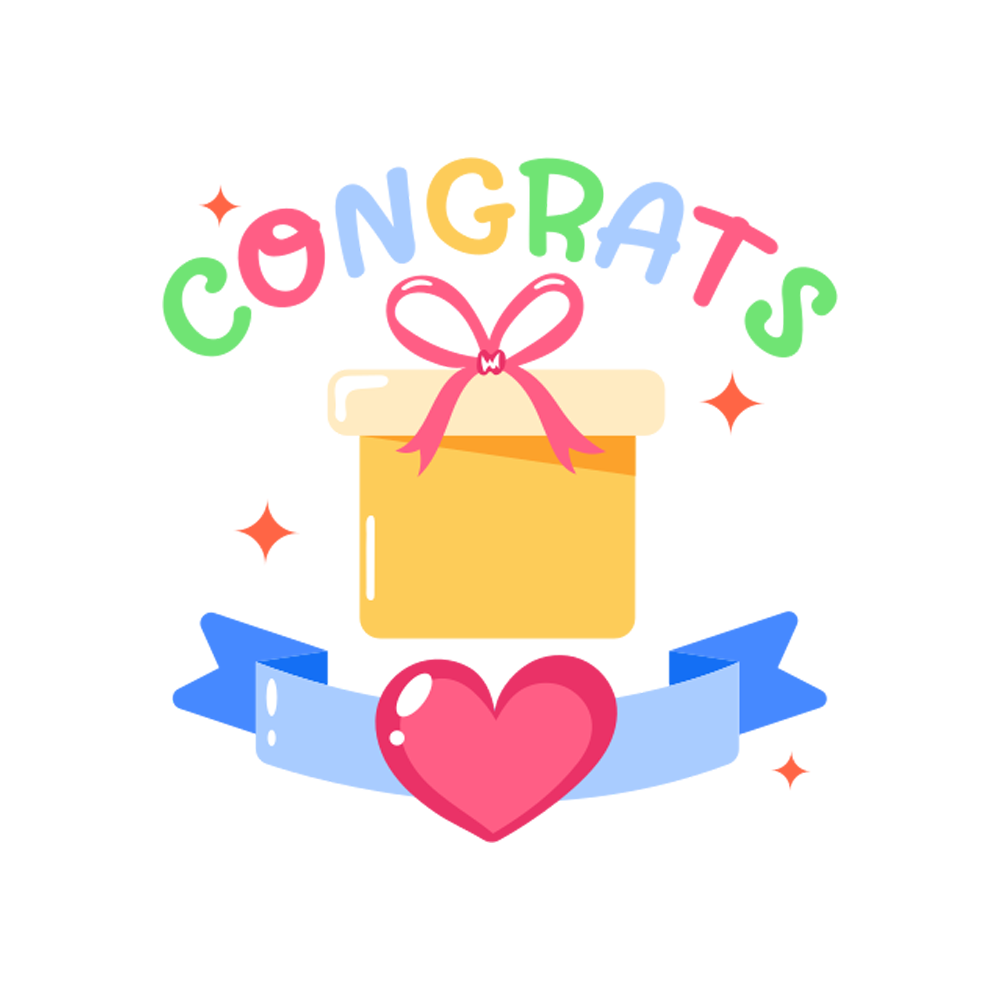 Congrats Free Sticker Transparent Picture