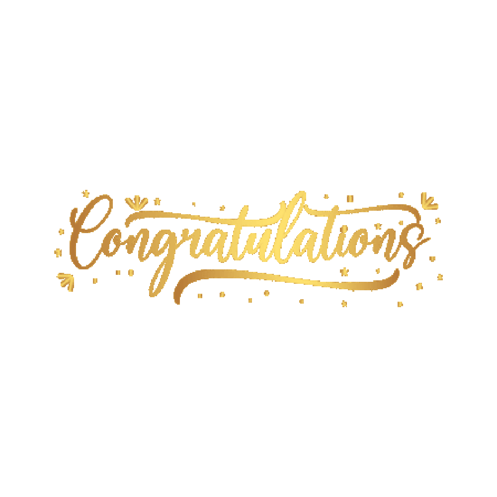 Congrats Free Sticker Transparent Clipart