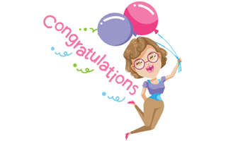 Congratulations Sticker PNG