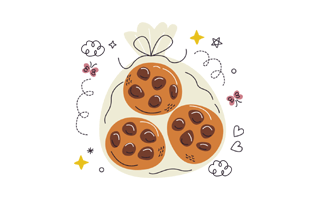 Cookie Free Sticker PNG