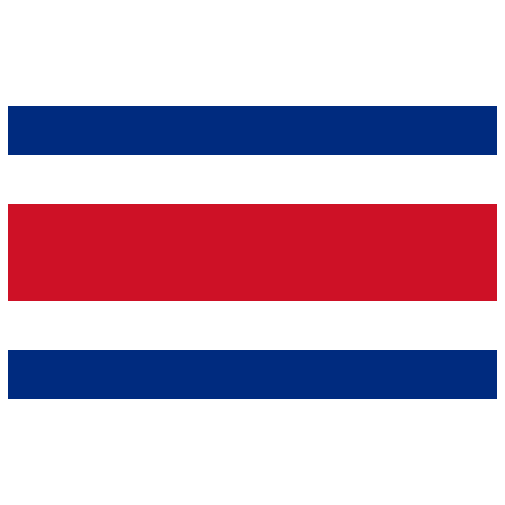 Costa Rica Flag Transparent Clipart