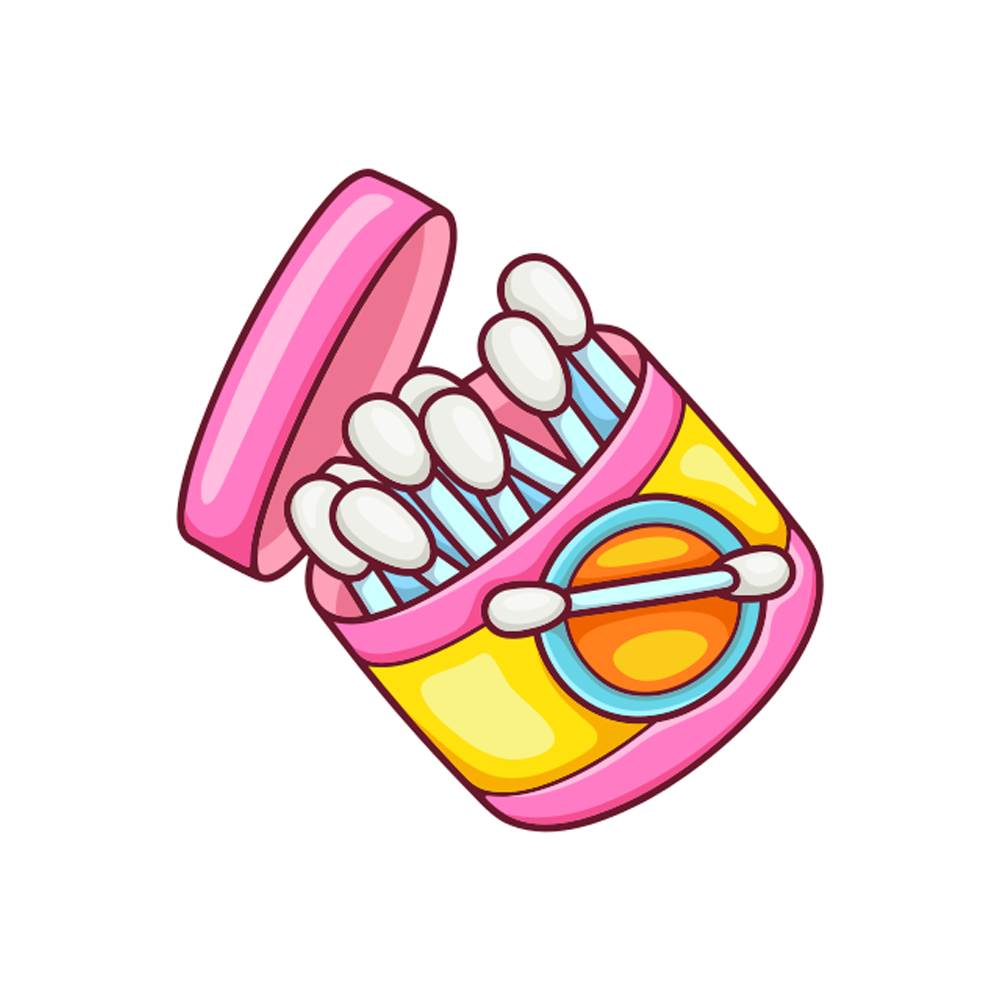 Cotton Buds Free Sticker Transparent Image