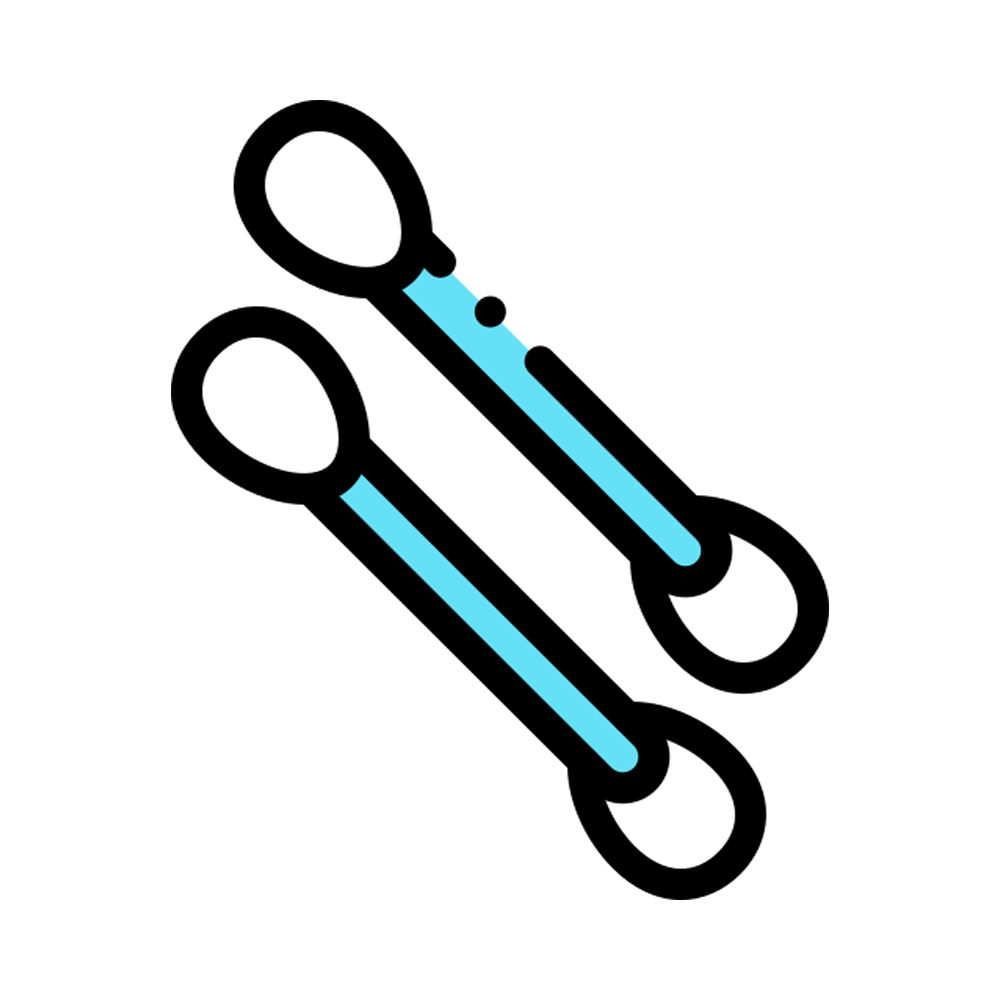 Cotton Buds Sticker Transparent Image