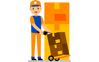 Courier Free Sticker