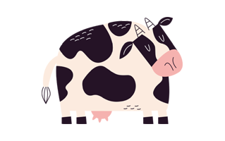 Cow Sticker PNG