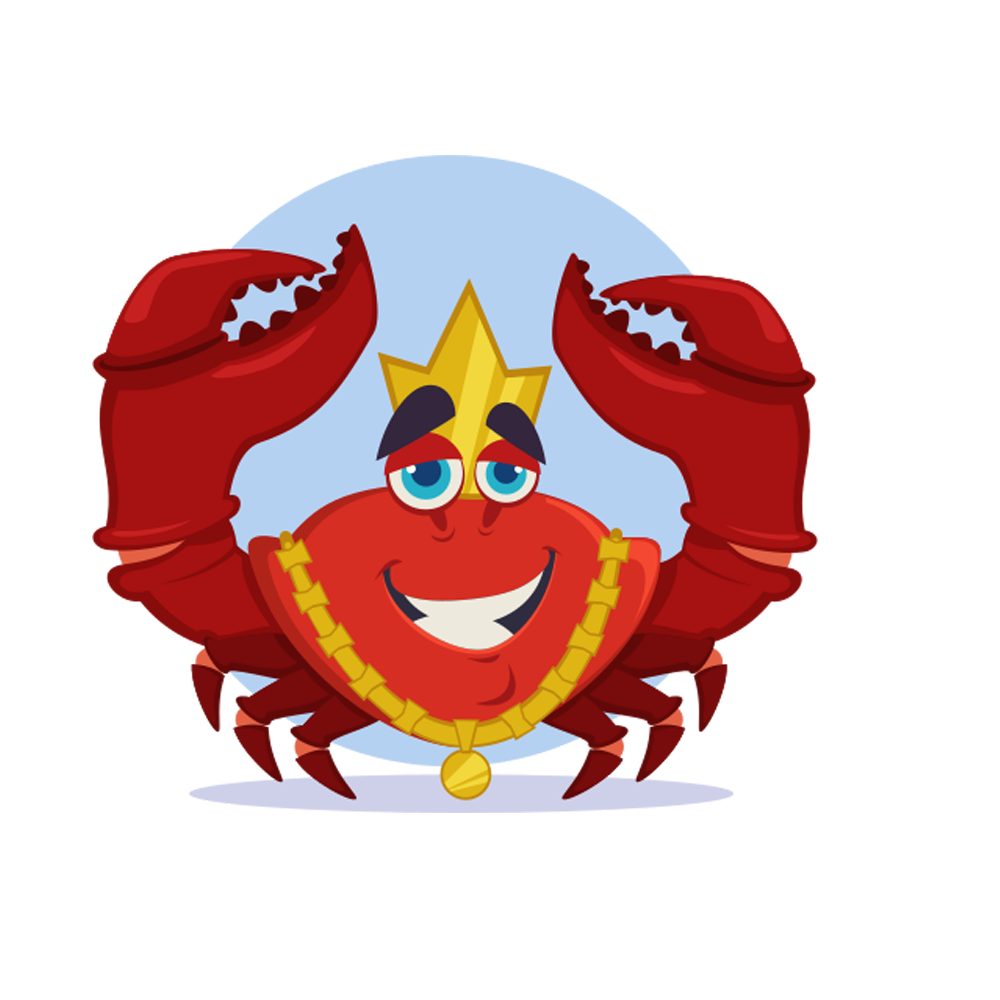 Crab Free Sticker Transparent Image