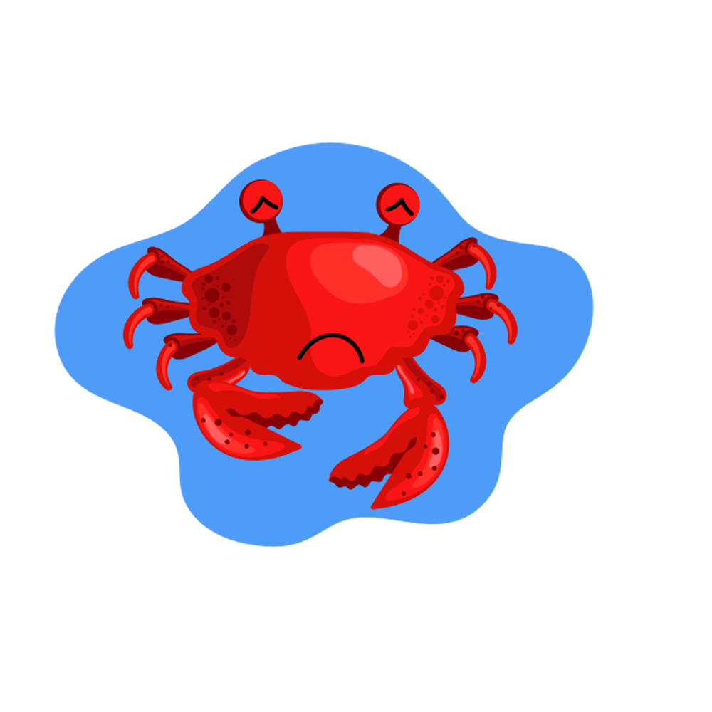 Crab Free Sticker Transparent Photo