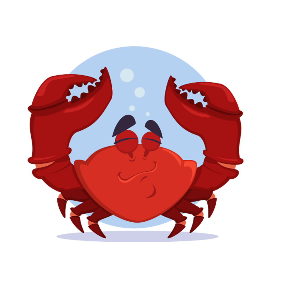 Crab Free Sticker Transparent Picture