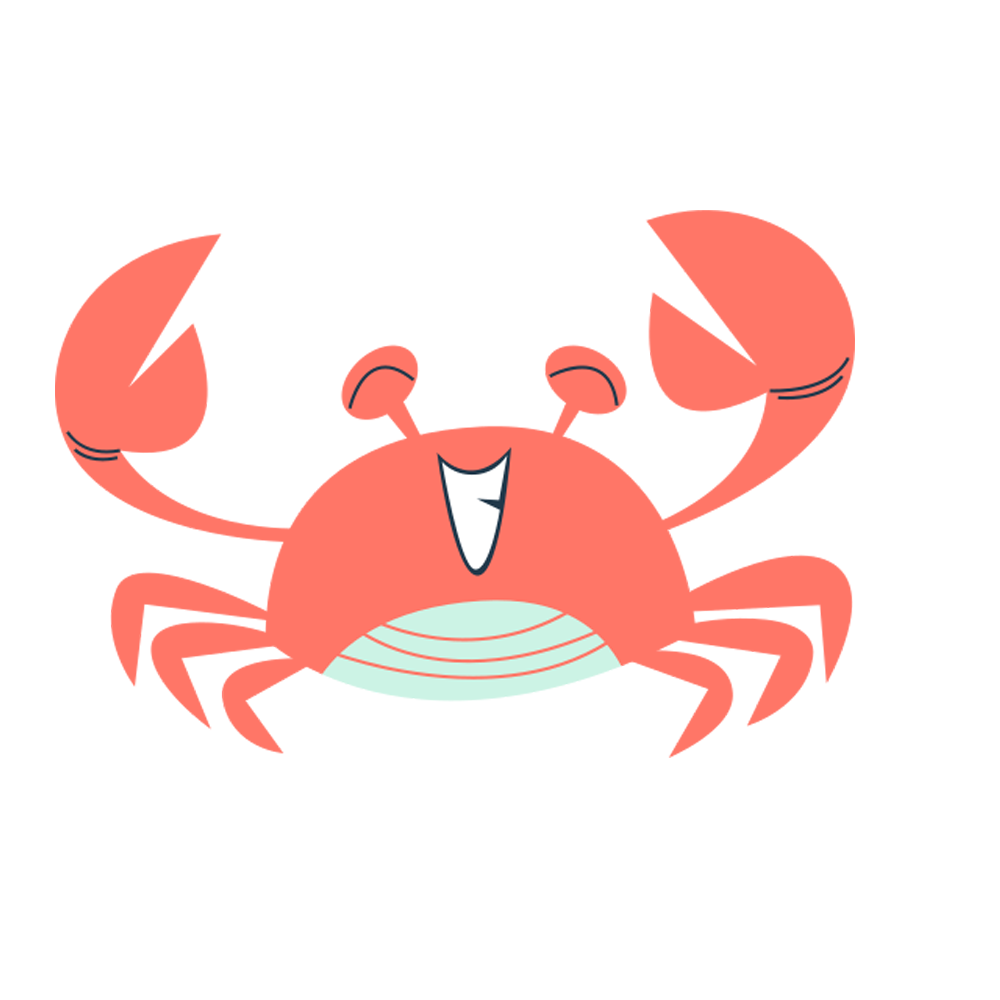 Crab Free Sticker Transparent Clipart