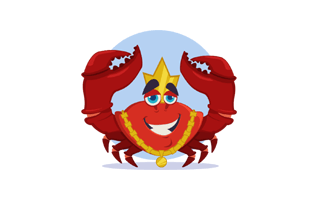 Crab Free Sticker PNG