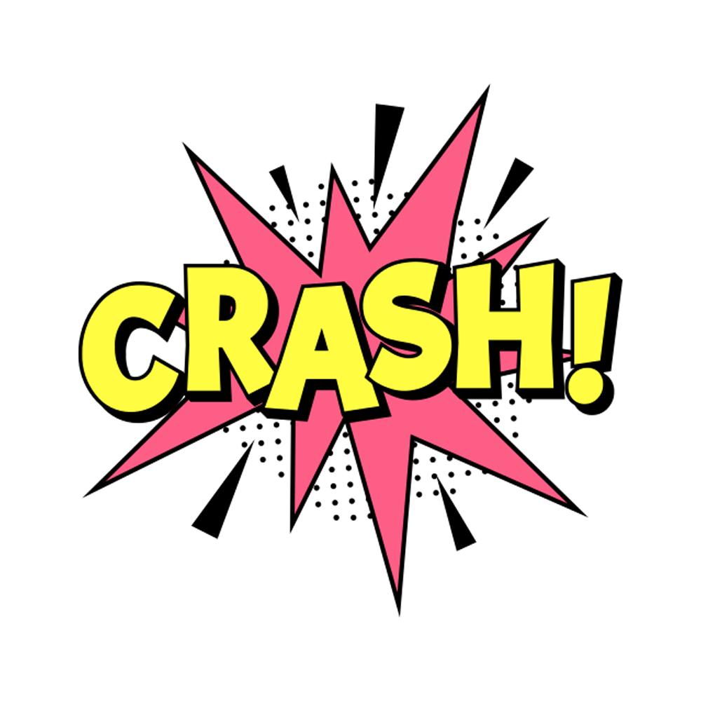Crash Free Sticker Transparent Image