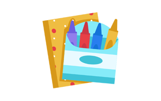 Crayon Free Sticker PNG