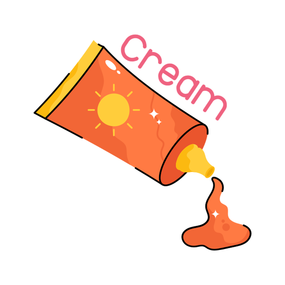 Cream Free Sticker Transparent Picture