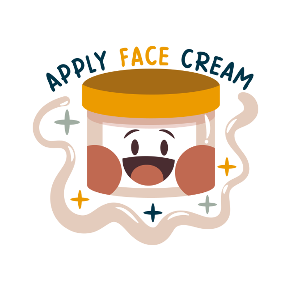 Cream Sticker Transparent Picture