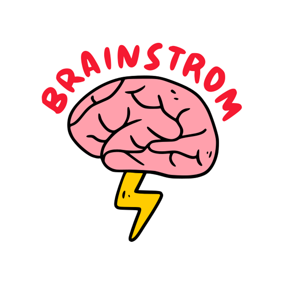 Creative Brain Sticker Transparent Image