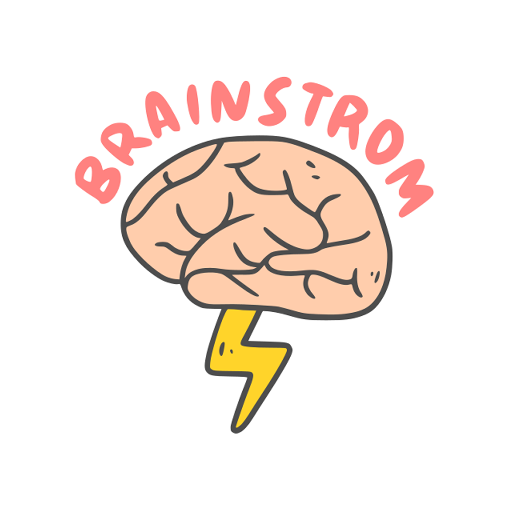 Creative Brain Sticker Transparent Picture
