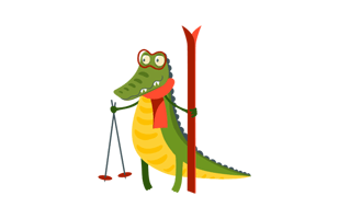 Crocodile Free Sticker PNG