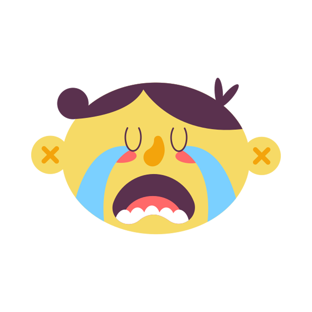 Crying Free Sticker Transparent Clipart