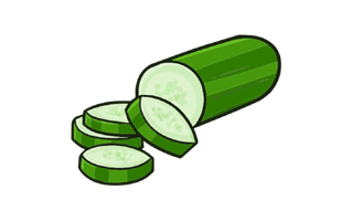 Cucumber Slice Sticker PNG