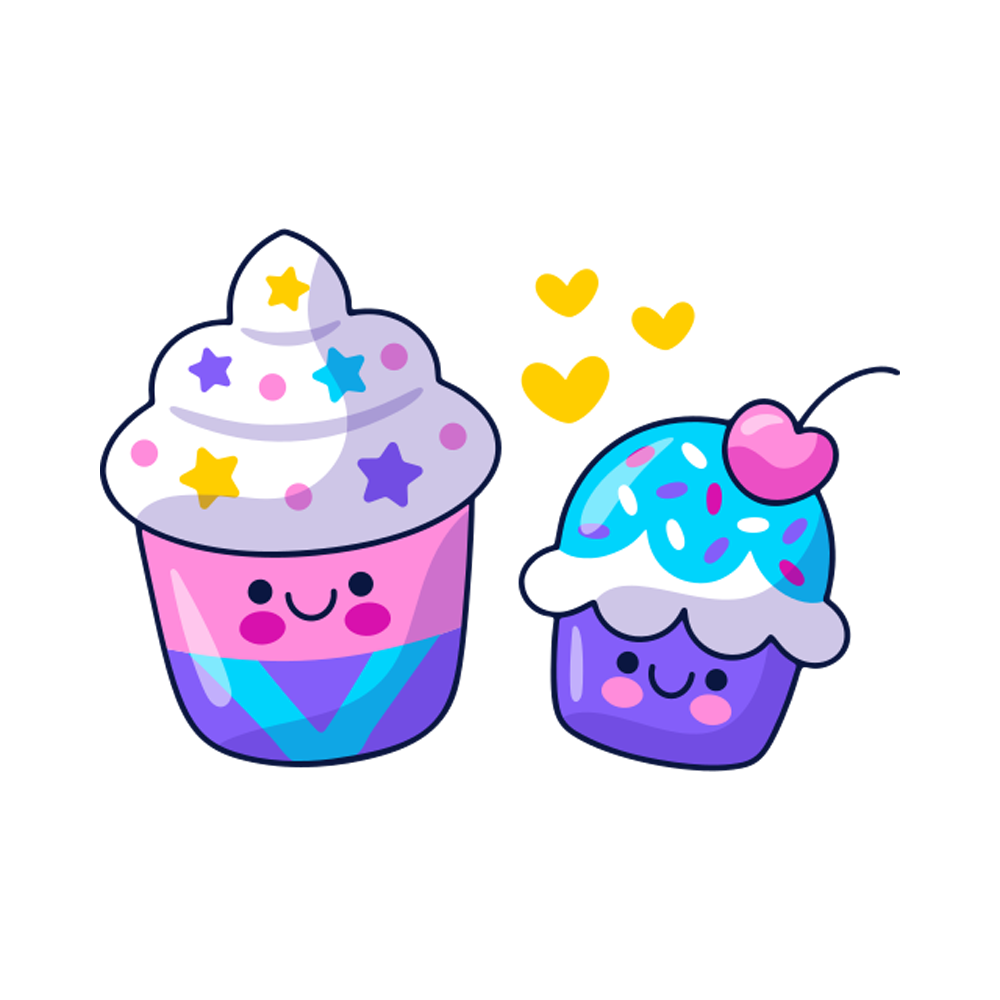Cupcakes Sticker Transparent Image
