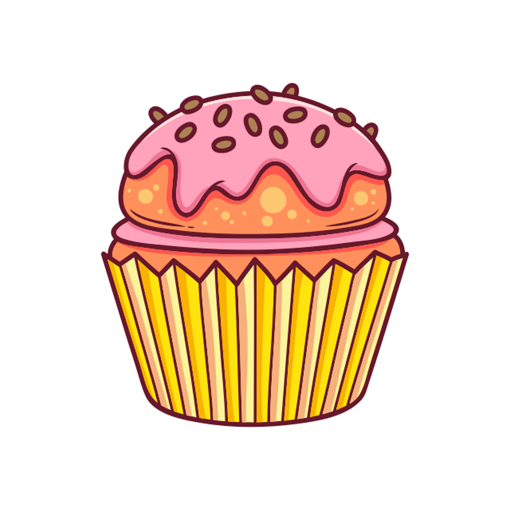 Cupcakes Sticker Transparent Picture