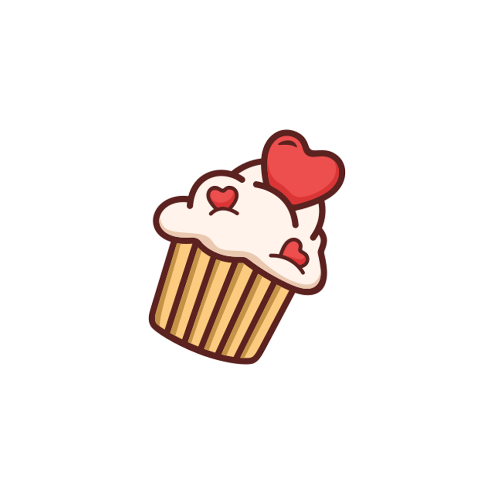 Cupcakes Sticker Transparent Clipart