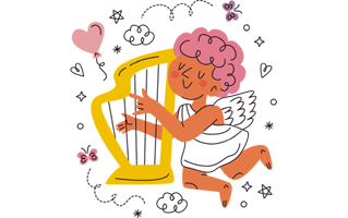 Cupid Sticker PNG