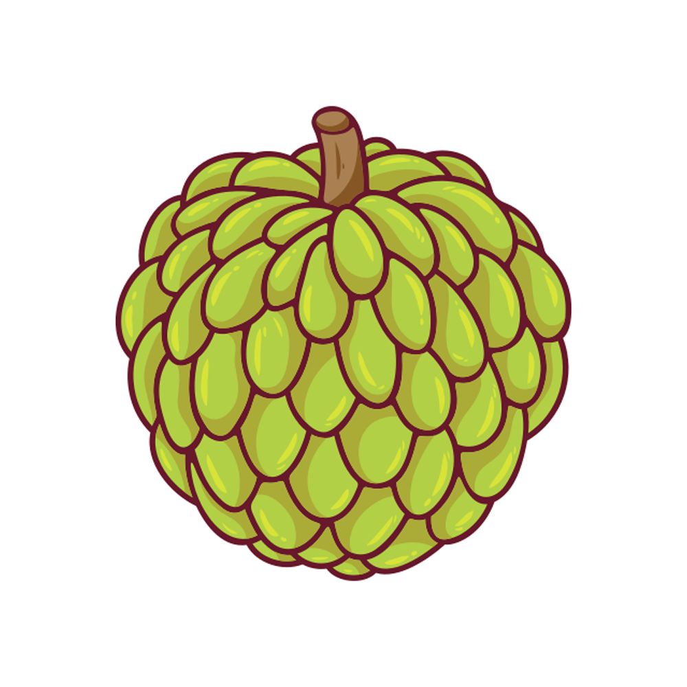 Custard Apple Free Sticker Transparent Image
