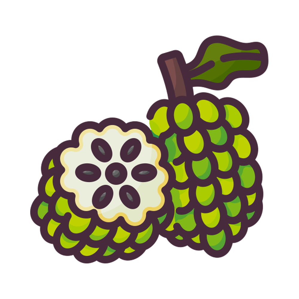 Custard Apple Free Sticker Transparent Clipart