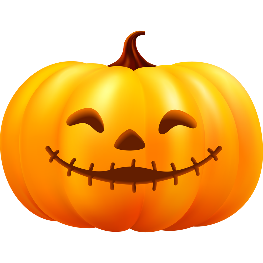 Cute Halloween Pumpkin  Transparent Picture