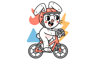 Cycling Sticker PNG