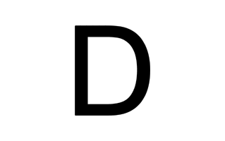 D Letter PNG