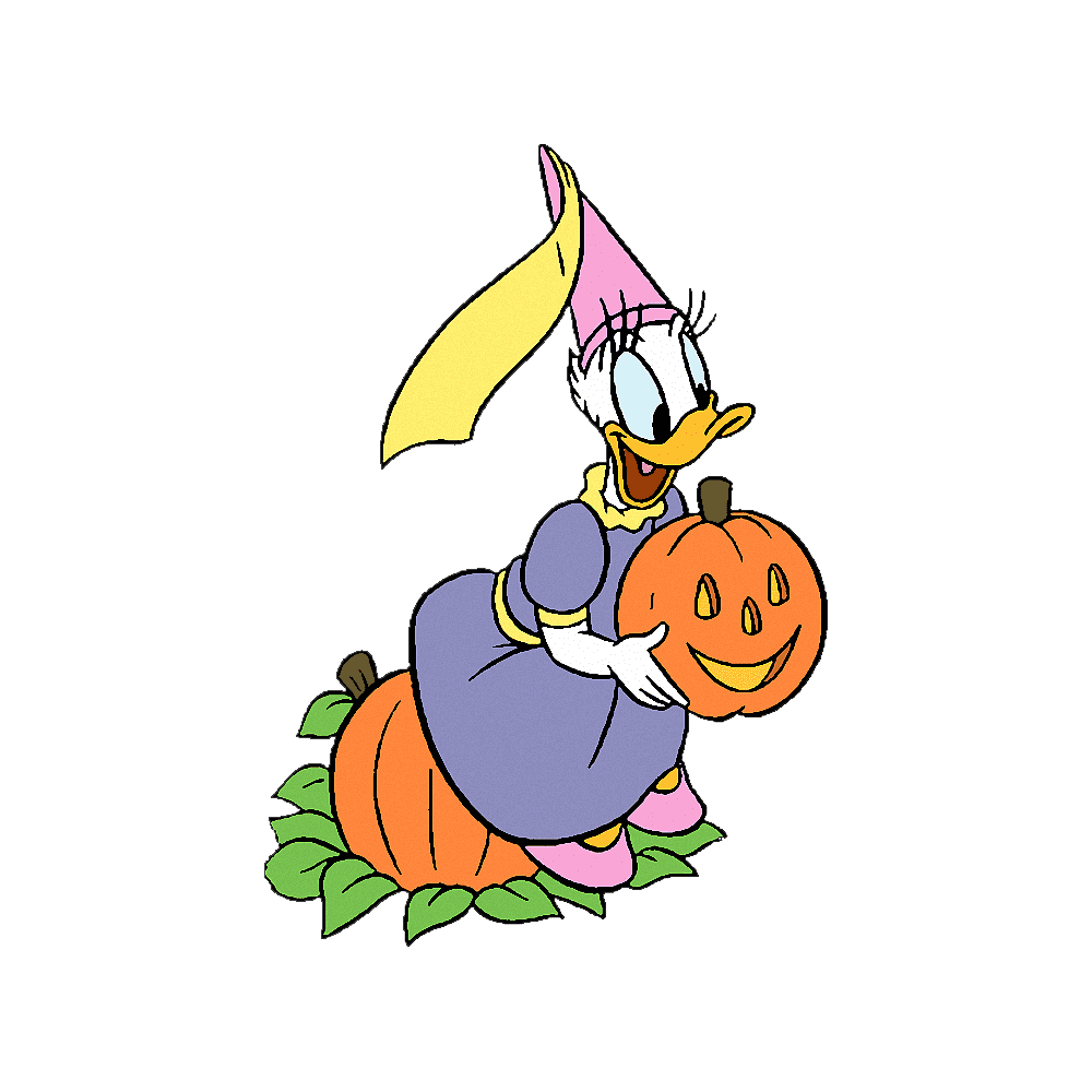 Daisy Duck Halloween Transparent Clipart