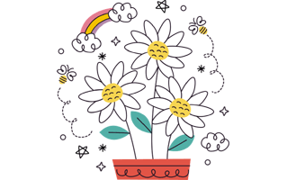 Daisy Sticker PNG